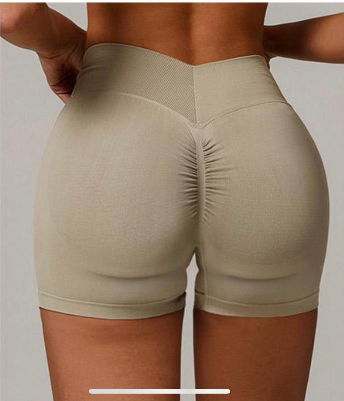 RUCHED BUM SHORTS