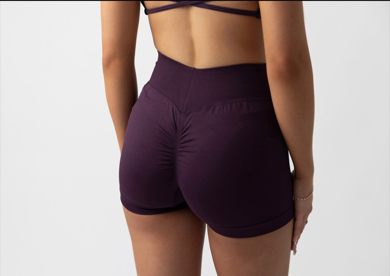RUCHED BUM SHORTS